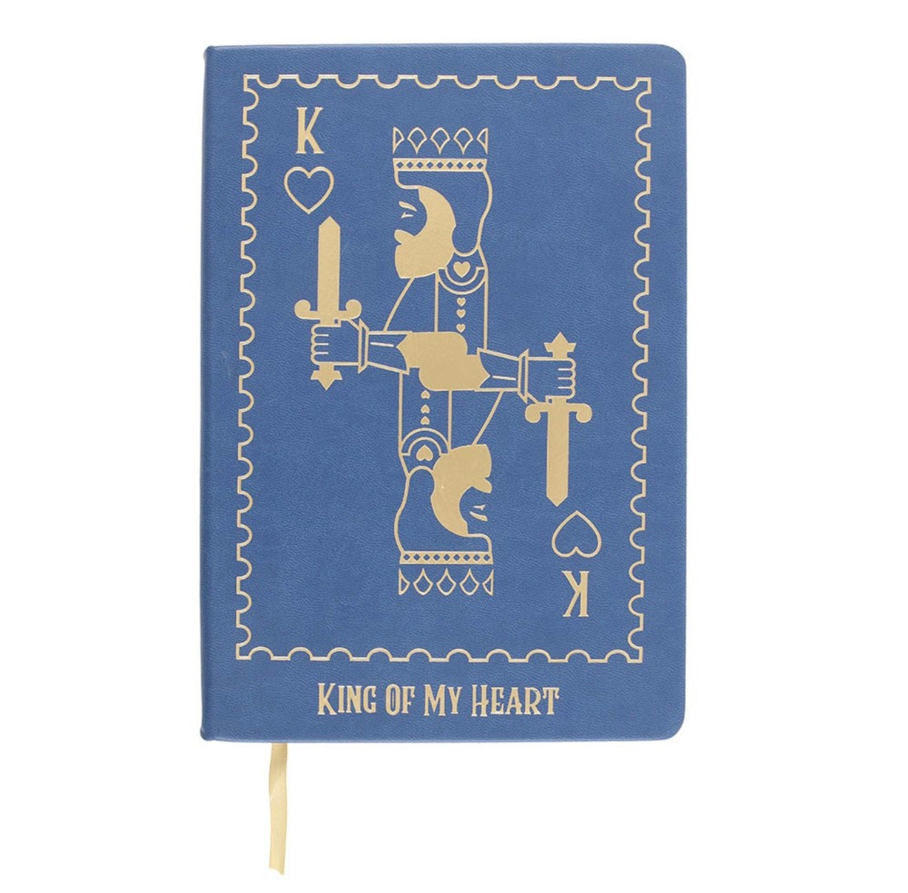 King of my heart playing card A5 notebook
