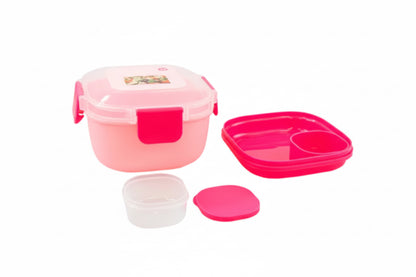 Double layer lunch box with sauce pot 1200ml
