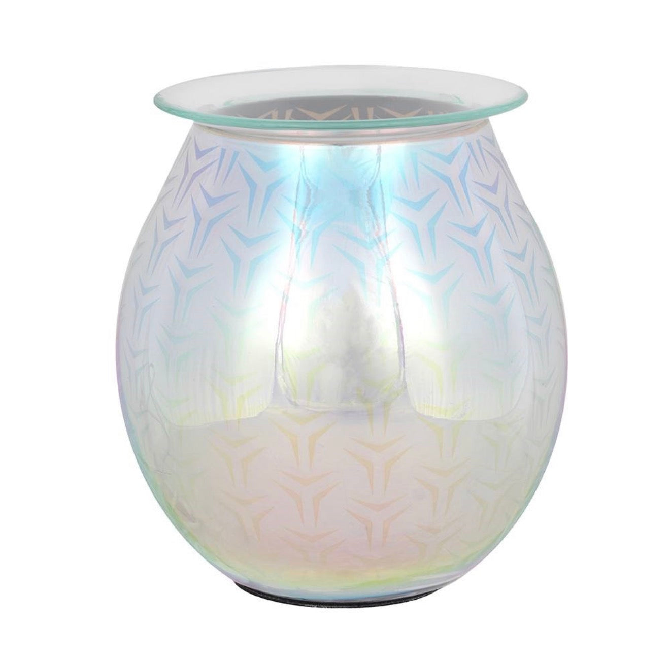 3D geometric light up electric oil burner