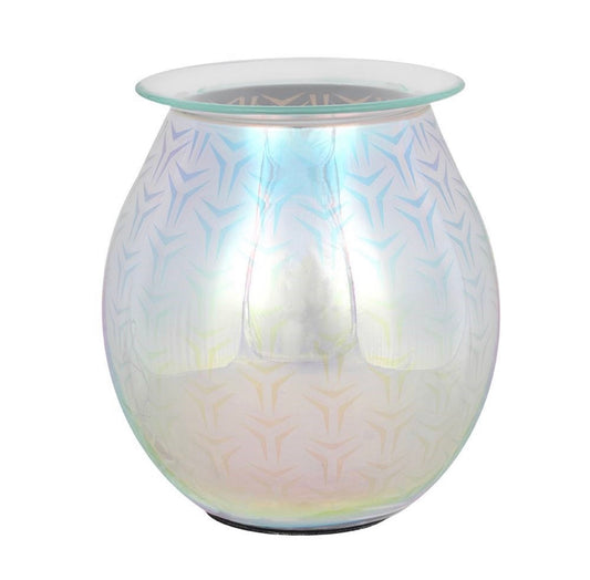 3D geometric light up electric oil burner