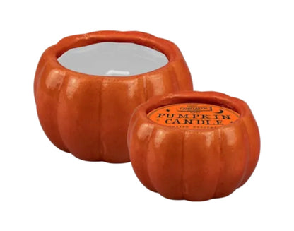 Halloween pumpkin candle