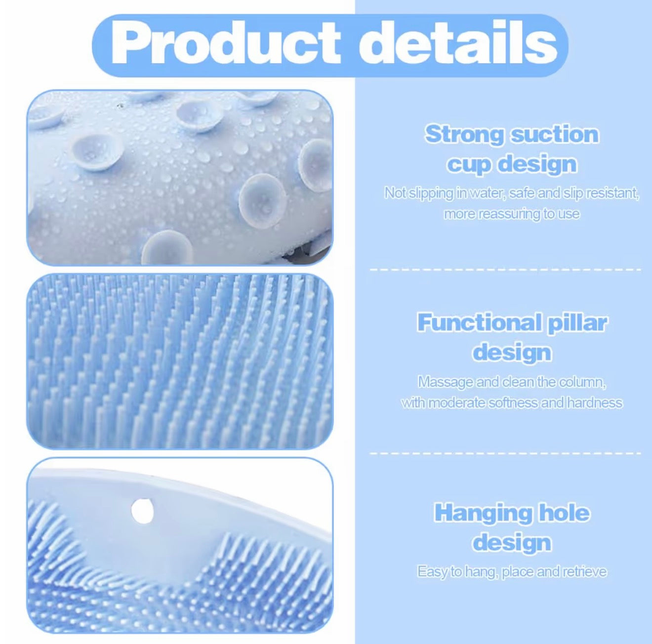 Foot scrubber shower mat.