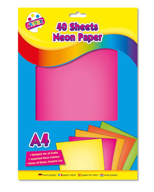 A4 neon paper 40 sheets