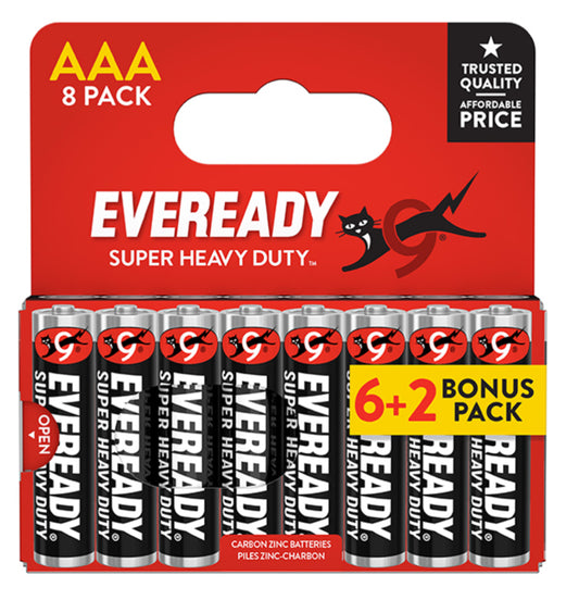 Super heavy duty batteries - AAA