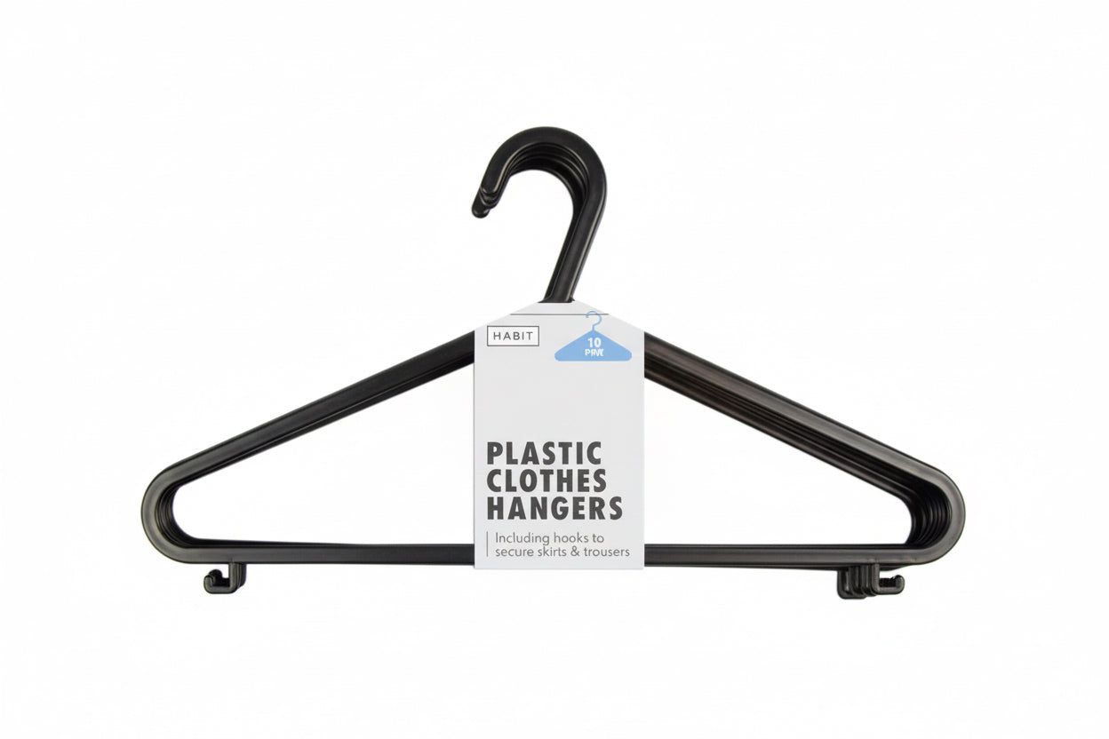 Plastic clothes hangers 15 pack