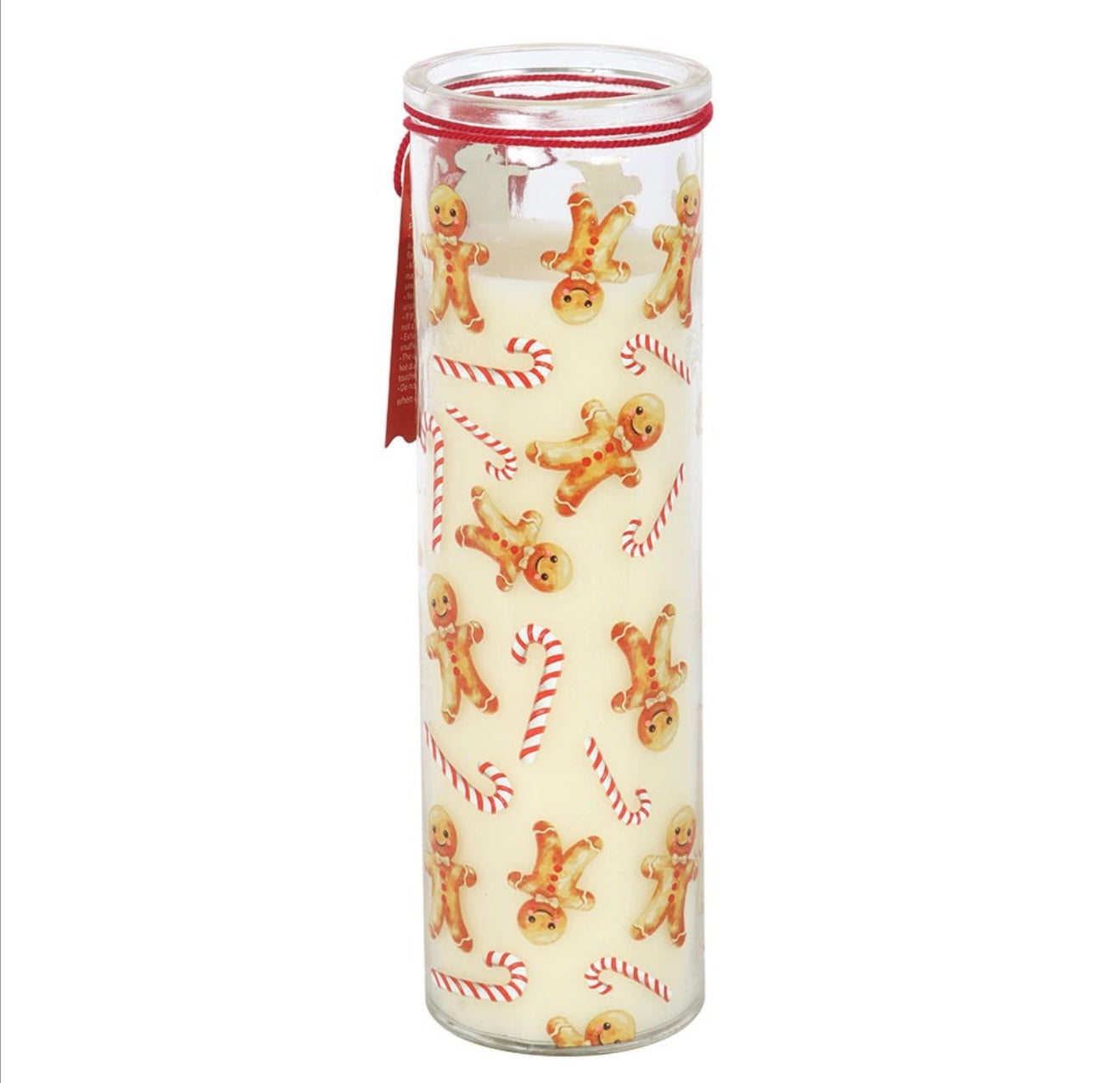 Tube candle - candy cane gingerbread