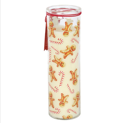 Tube candle - candy cane gingerbread