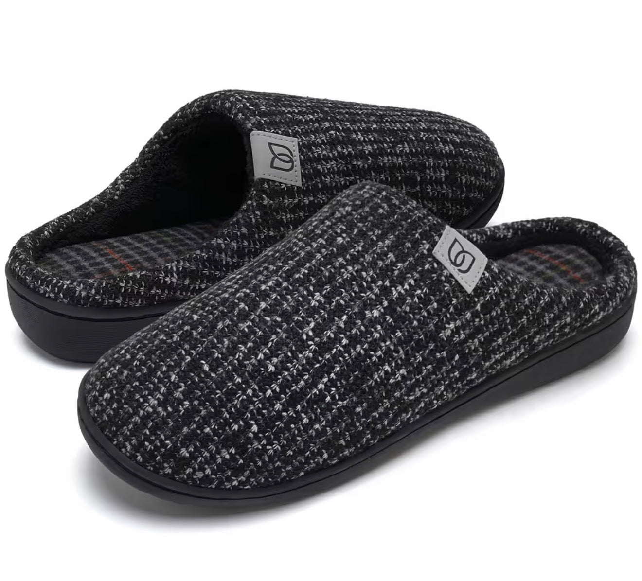 Ladies memory foam slippers with rubber sole - pink size 5/6.