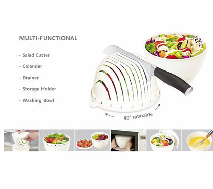 Salad cutter bowl