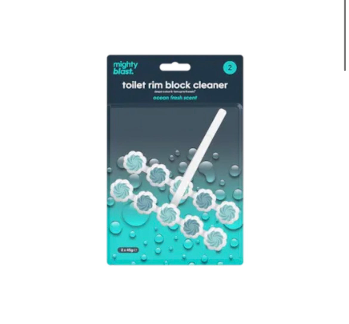 Toilet rim block cleaner 2 pack - ocean