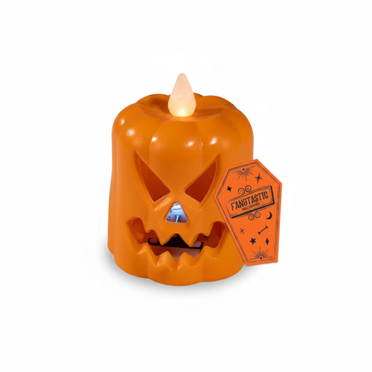 Halloween pumpkin LED candle