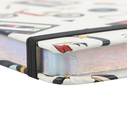 Retro 80s print A5 notebook