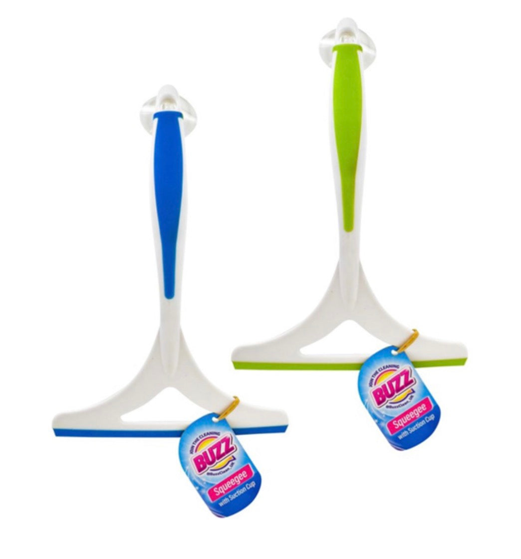 Suction cup squeegee