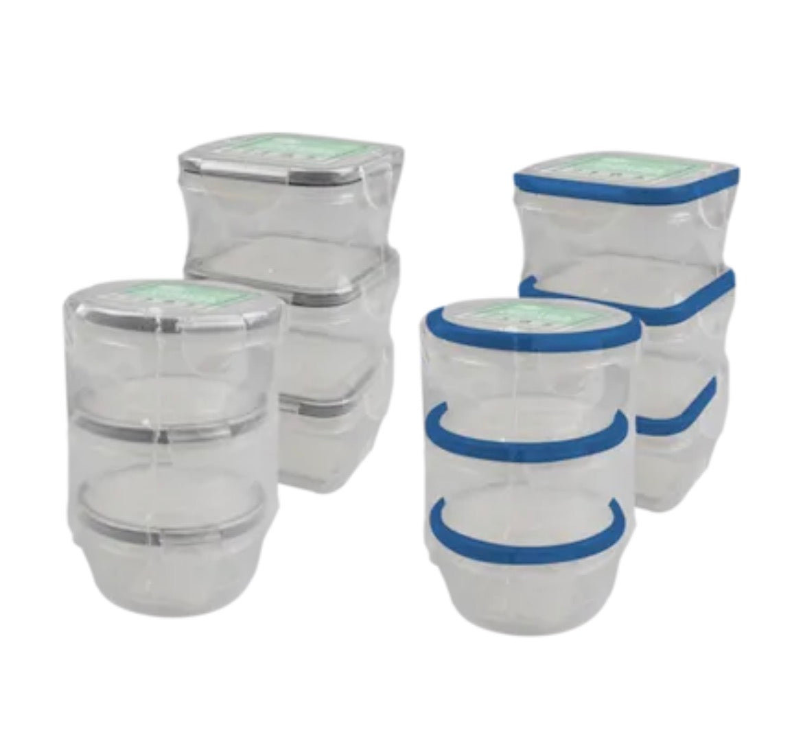 Mini clip lock containers 3 pack