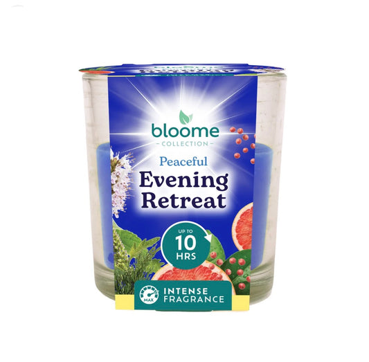 Bloome glass jar candle - evening retreat