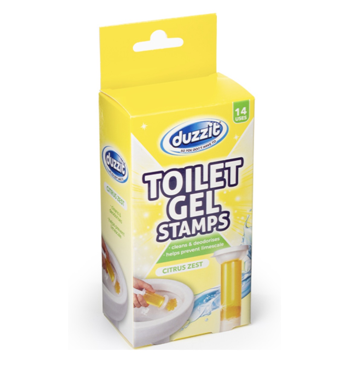 Duzzit toilet gel stamps - citrus zest