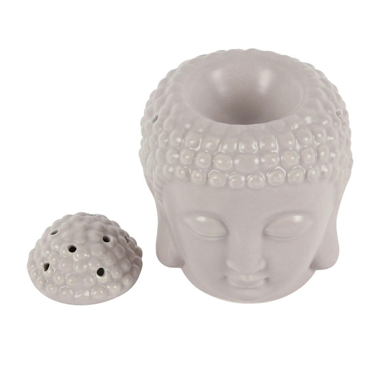 Small grey Buddha oil burner