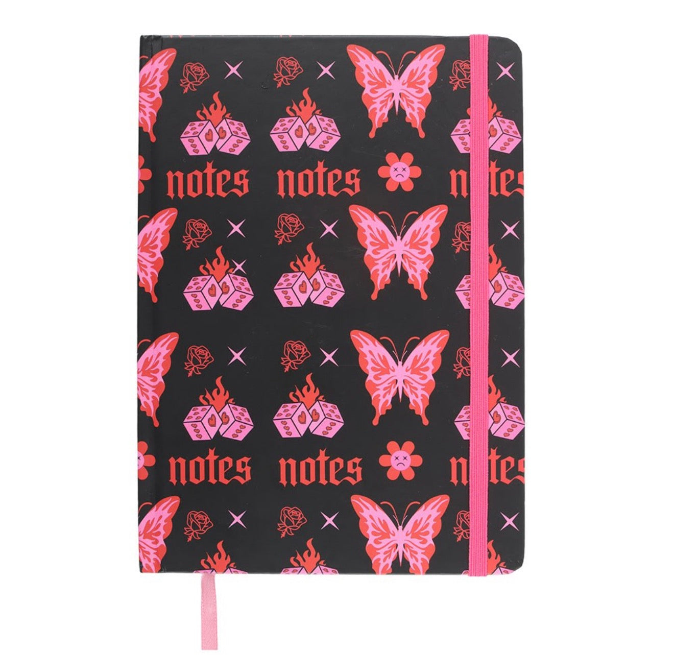 Flaming butterfly A5 notebook