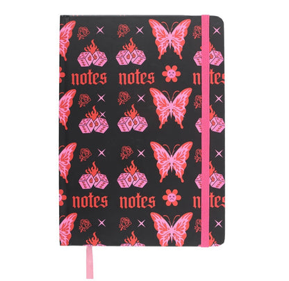 Flaming butterfly A5 notebook
