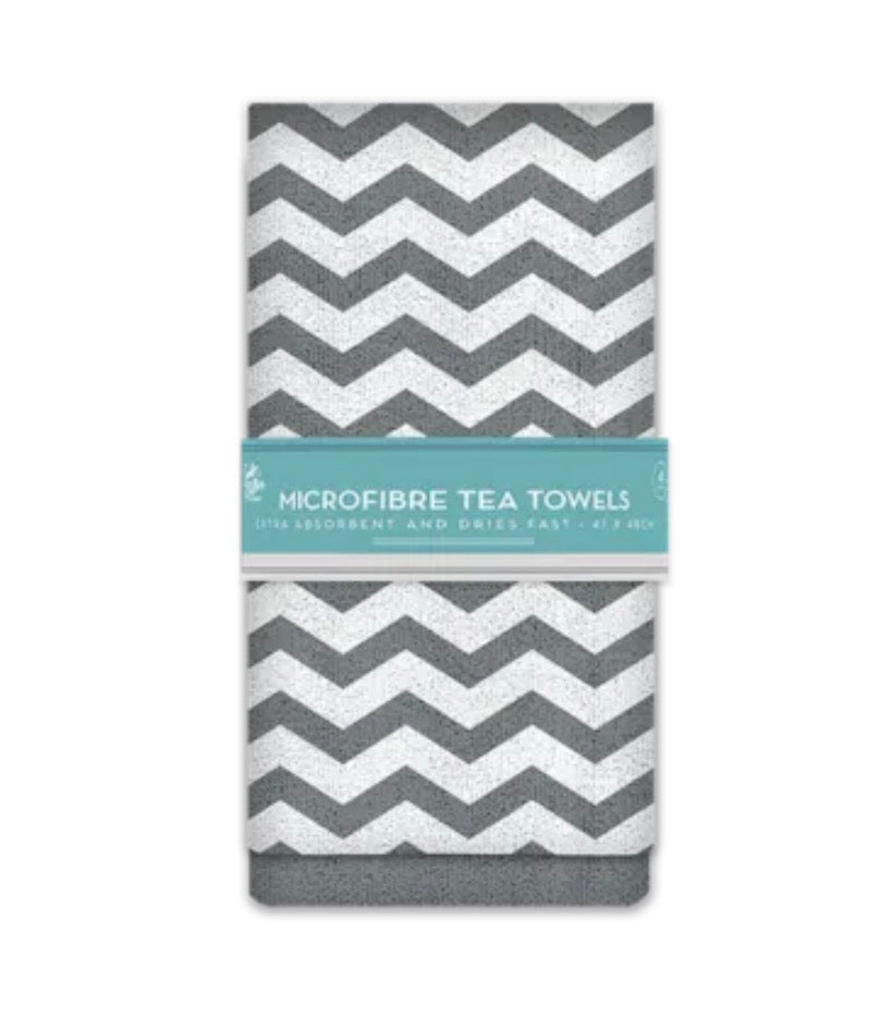 Microfibre tea towels 4 pack