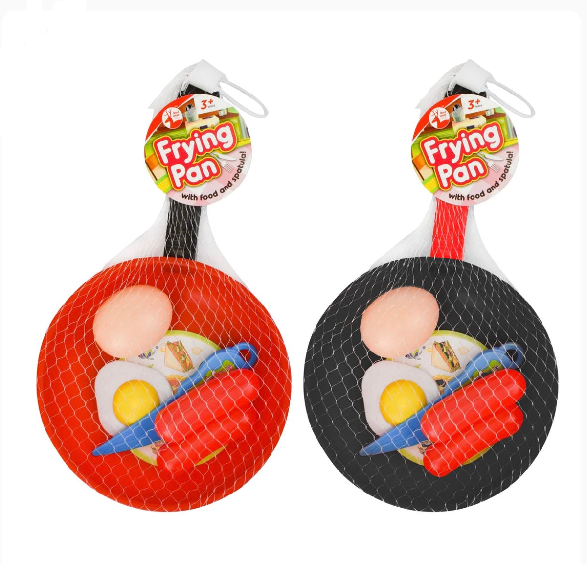 Kids frying pan and food play set
