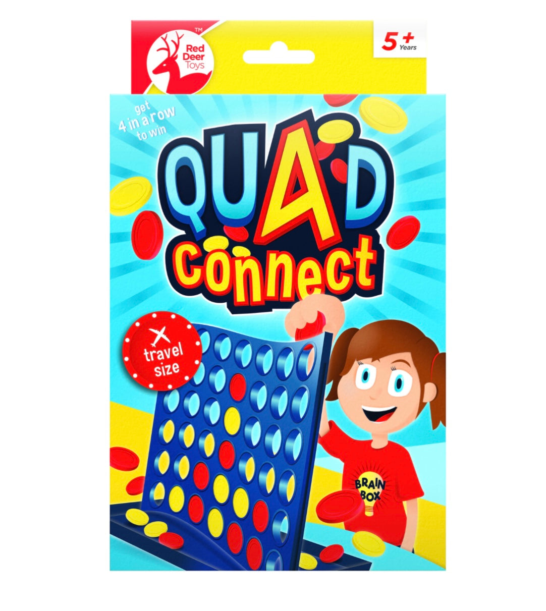 Travel size quad connect game