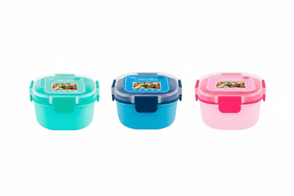 Double layer lunch box with sauce pot 1200ml
