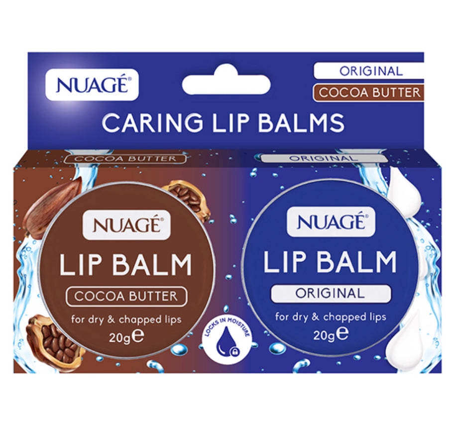 Nuage lip balms 2 pack - original & cocoa butter