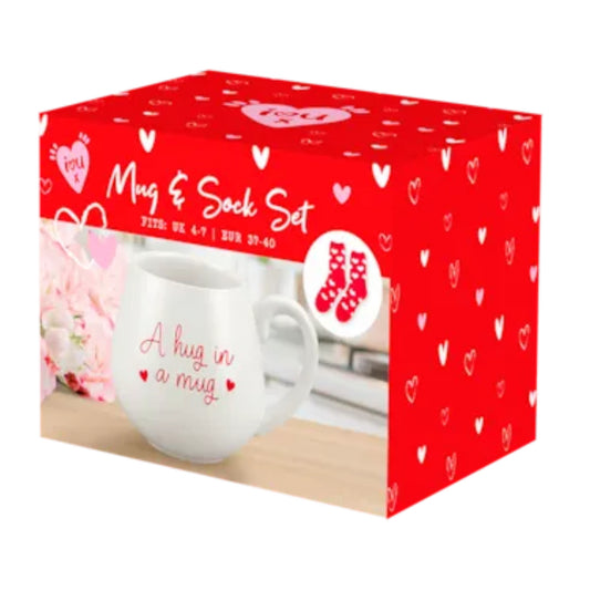Valentines mug & socks set