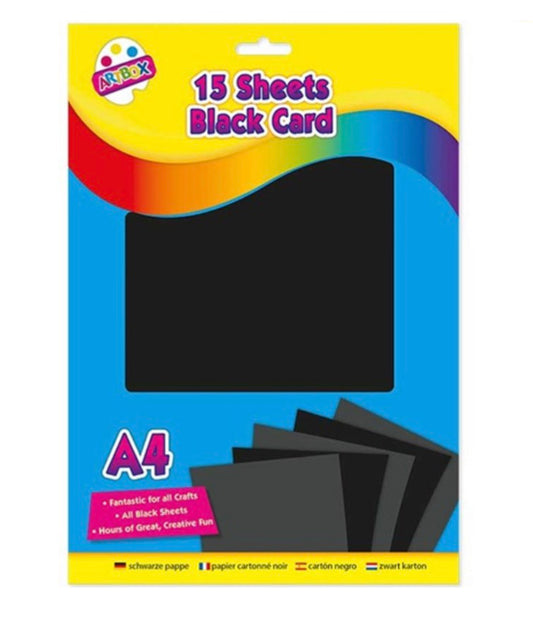 A4 black activity card 15 sheets