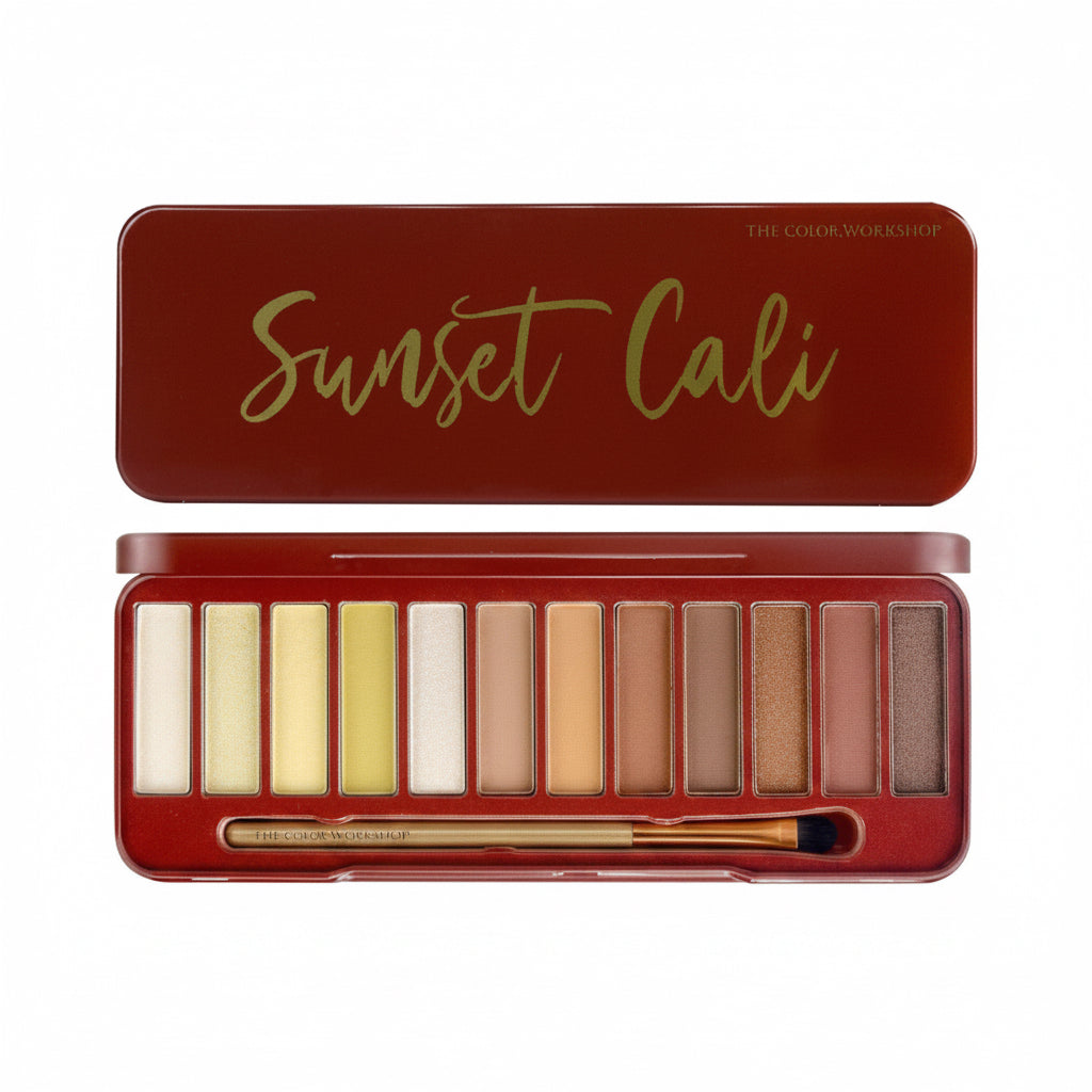 Sunset cali - 12-colour eyeshadow palette make up set