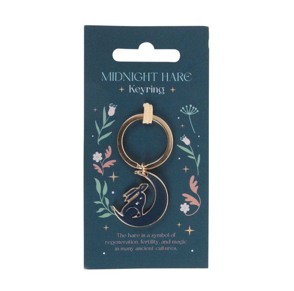 Midnight hare keyring