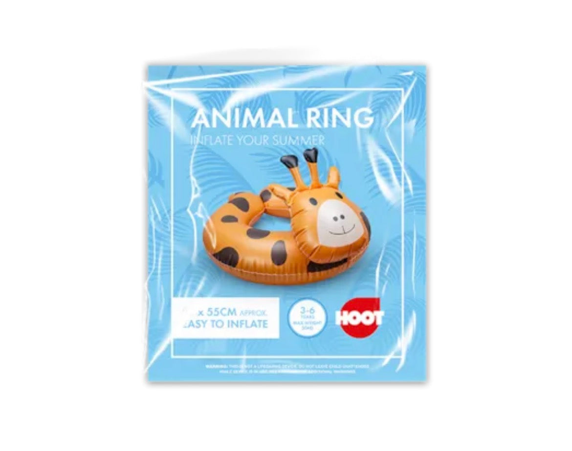 Kids inflatable animal swim ring