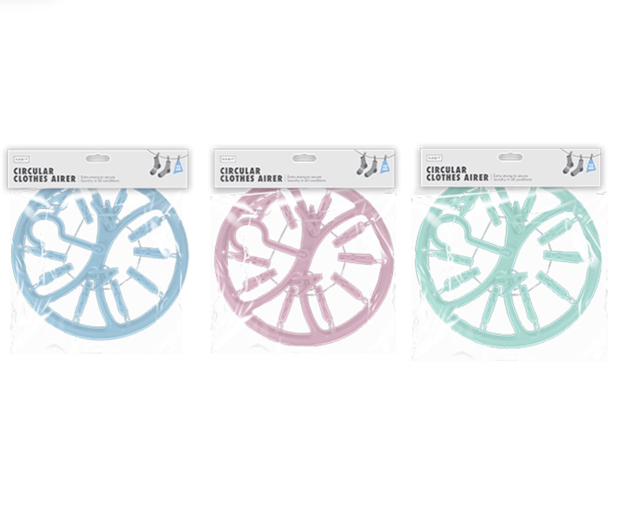 Circular clothes airer 12 pegs