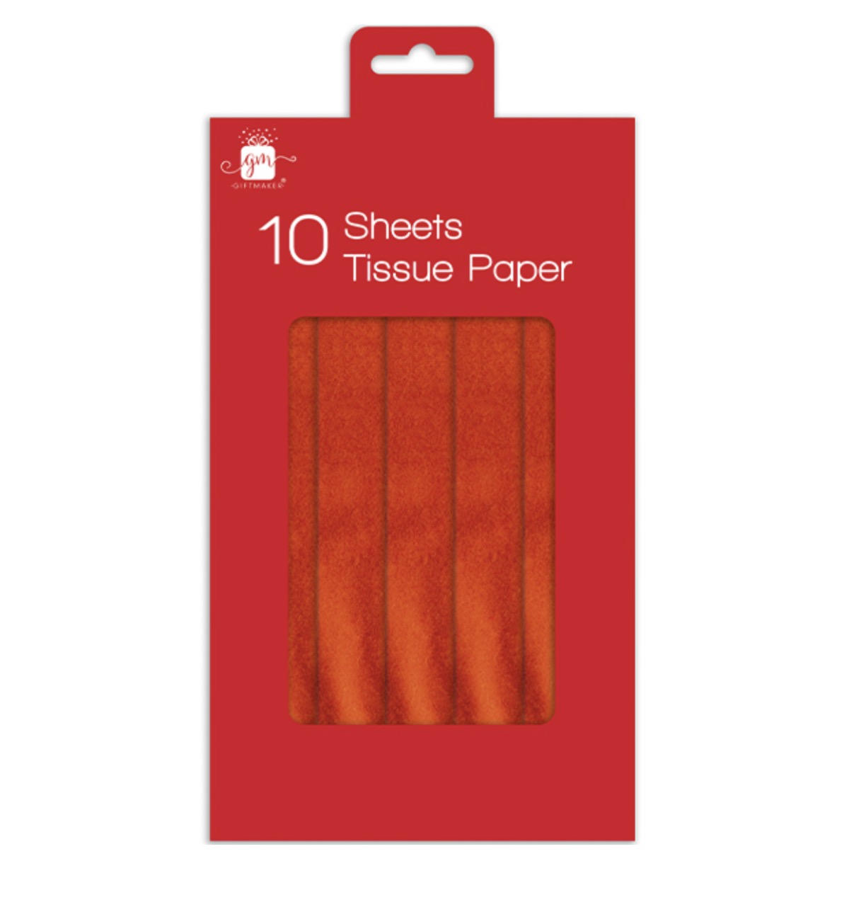 Tissue paper sheets 10 pack - red