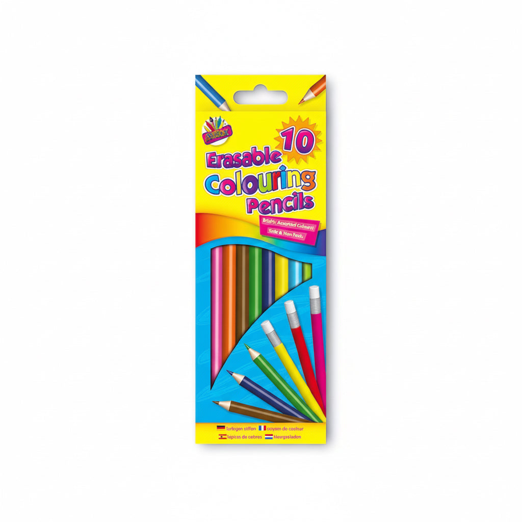 Erasable colouring pencils