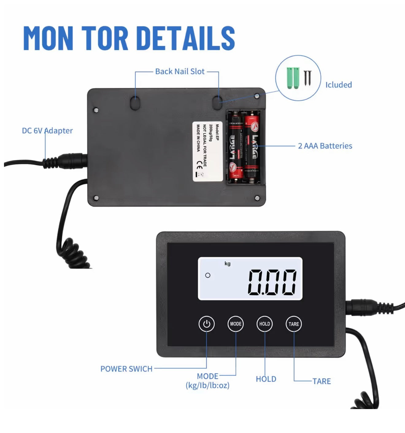 Parcel scales