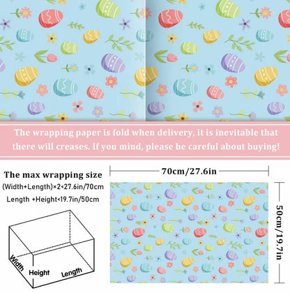Easter wrapping paper 12 sheets