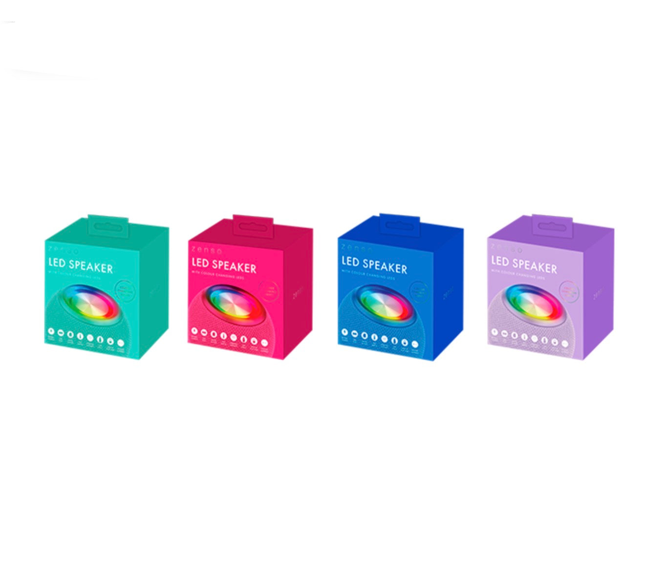Bright LED colour changing speaker