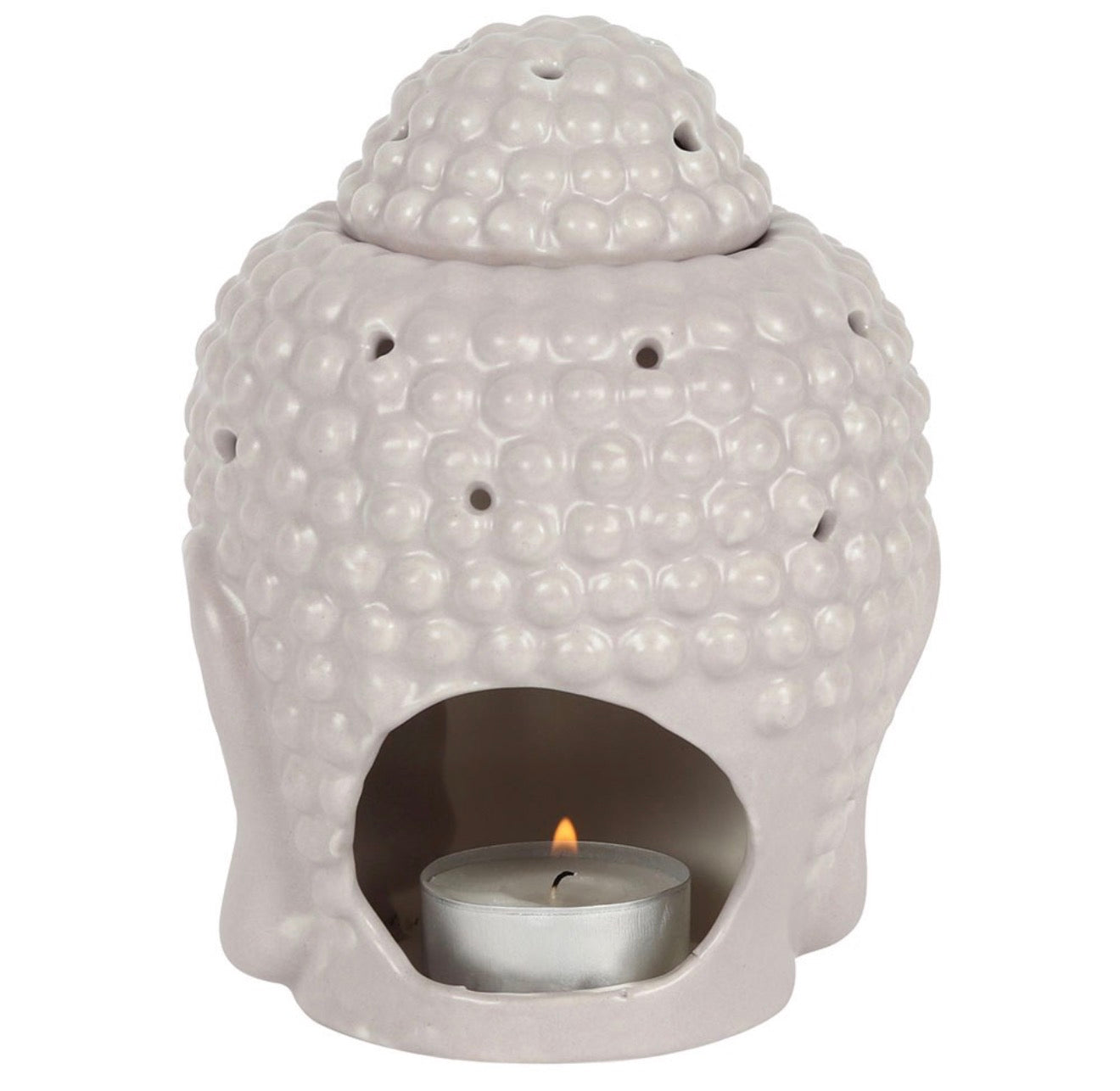 Small grey Buddha oil burner