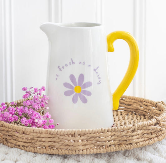 Fresh as a daisy ceramic flower jug