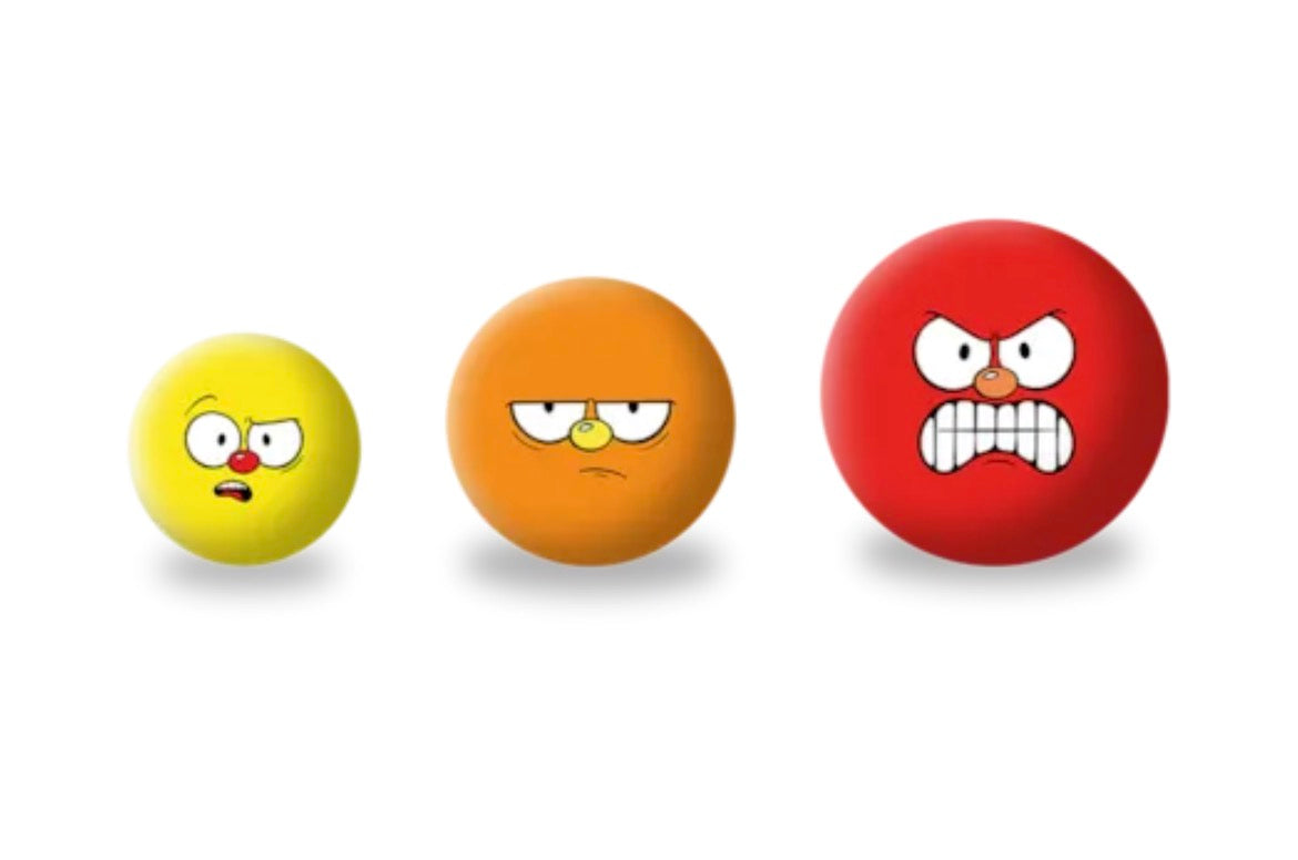 Angry face stress balls 3 pack