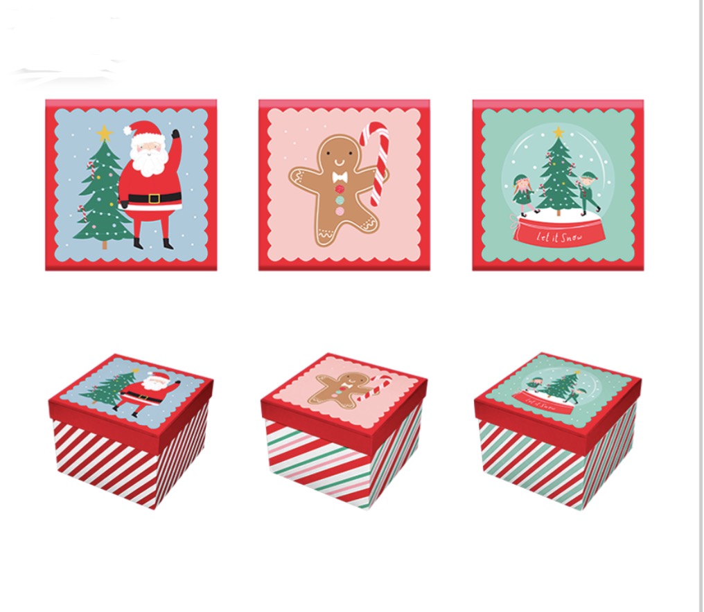 Christmas square gift box