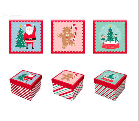 Christmas square gift box