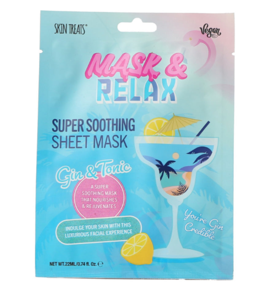 Gin & tonic super soothing face mask