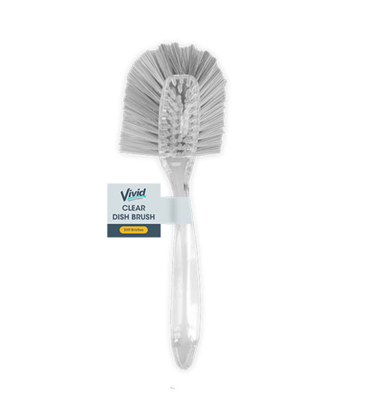 Clear dish brush