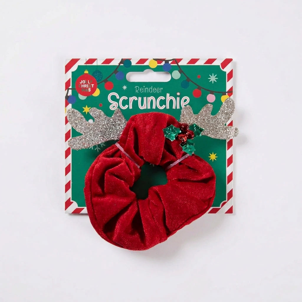 Christmas reindeer scrunchie