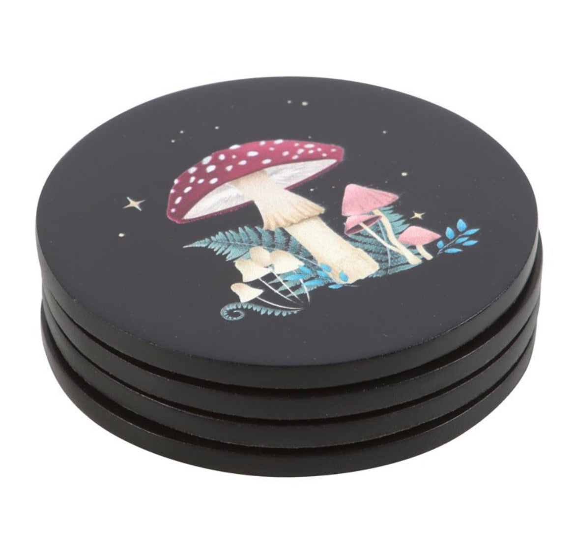 Dark forest coaster set