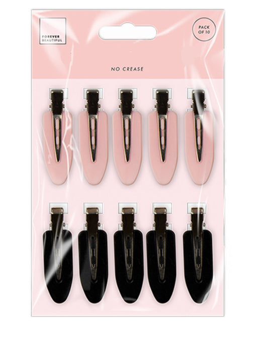 No crease hair clips 10 pack