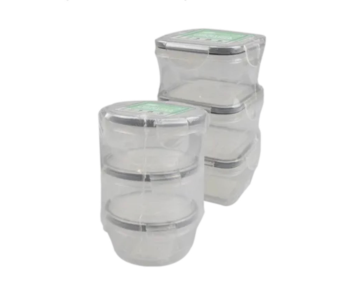 Mini clip lock containers 3 pack